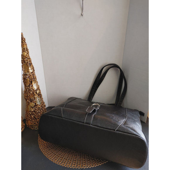 Buxton Travel Tote w. Kiss Lock Pouch - Picture 3 of 8